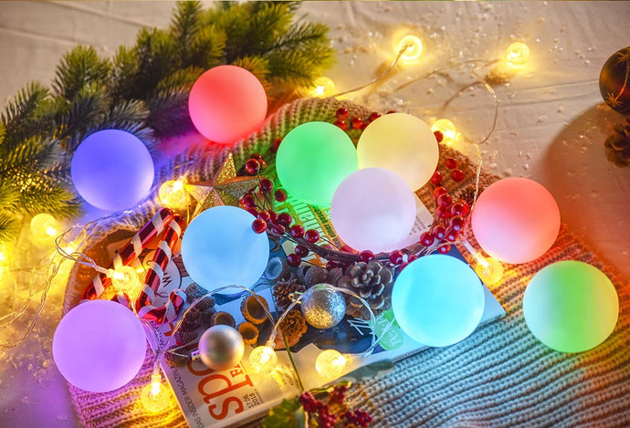 How to Decorate a Christmas Tree with DIY Hanging Ball Lights