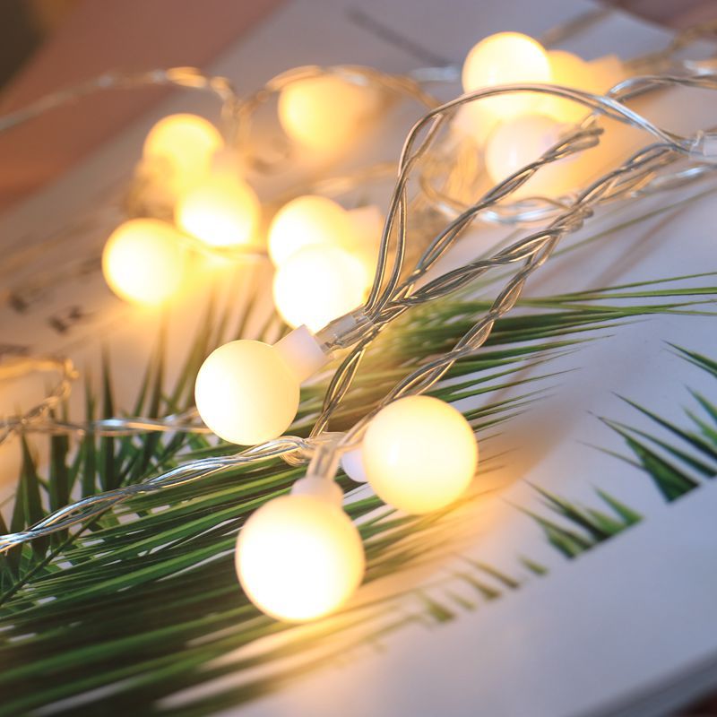 LED Christmas Snow Globe String Lights Fairy Lights Battery & US