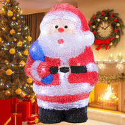 LOFTEK Acrylic Lighted Santa Claus Christmas Decorations