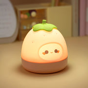 Cute Strawberry Lamp Lemon Night Light Silicone Fruit Light