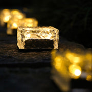 Garden Solar Ice Cube Charming Glass Brick Lights