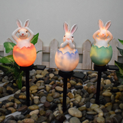 Easter Bunny Solar Lights for Indoor/Outdoor Garden Patio Pathway Lawn Party