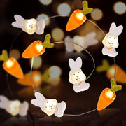 Easter Decor Spring Rabbit and Carrot Lights
