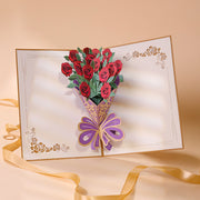 Valentine's Day 3D Greeting Cards-Rose