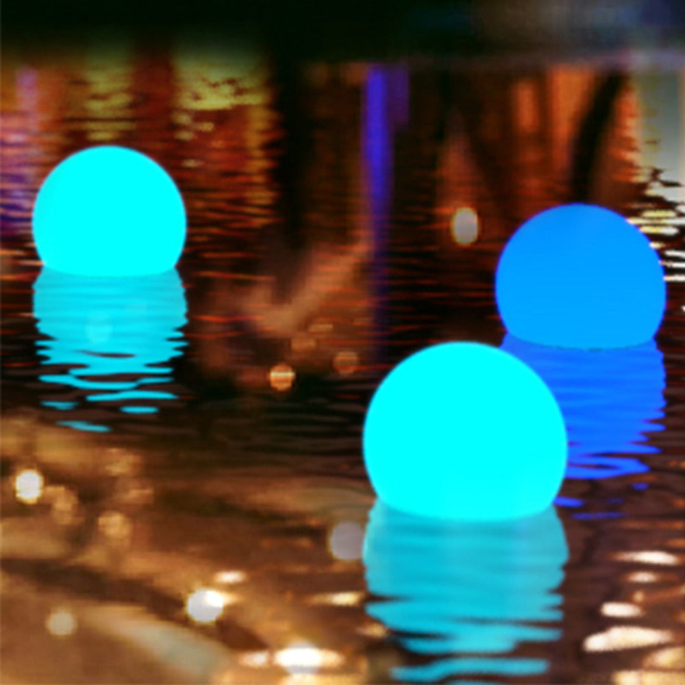 8'' LED Color Changing Ball Light with Hanging Hook for Garden Pool ...