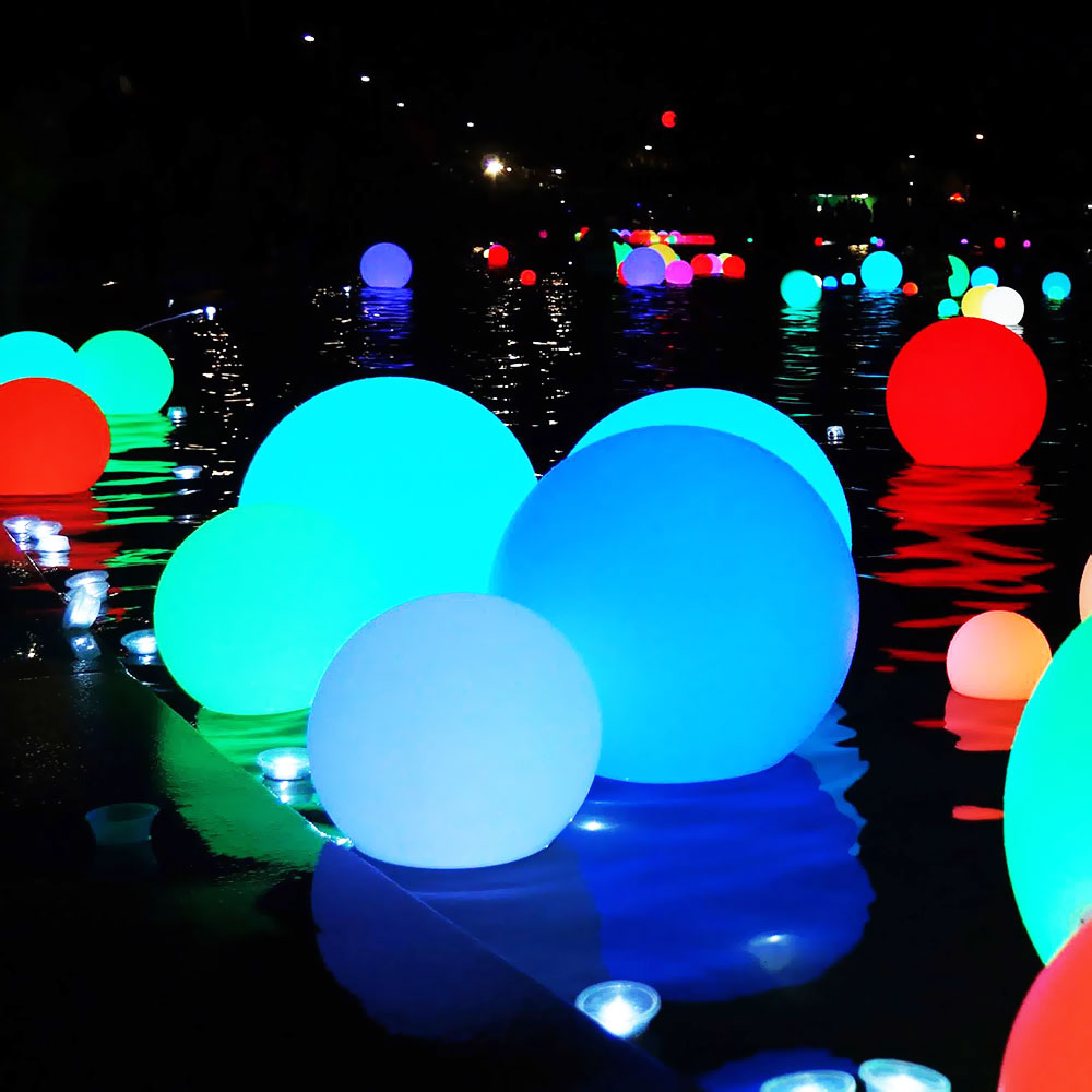 LOFTEK LED RGB Color Changing Globe Light for Garden, Pool, Home Decor