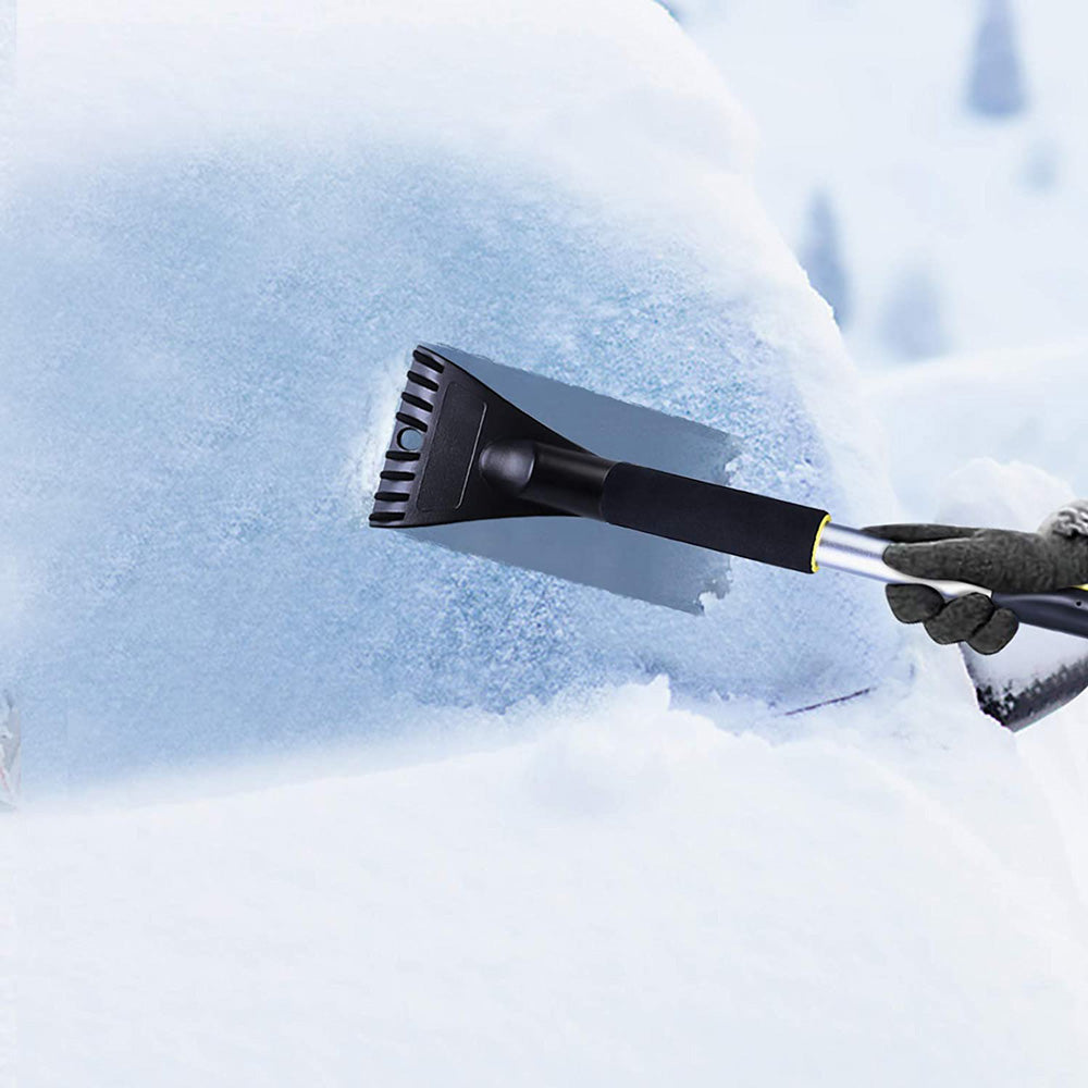Fekey&JF 25 Snow Brush with Ice Scraper for Car, Detachable