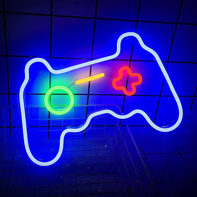 Neon Sign, Gamepad Shape Led Neon Light Wall Gaming Room Decoration – LOFTEK