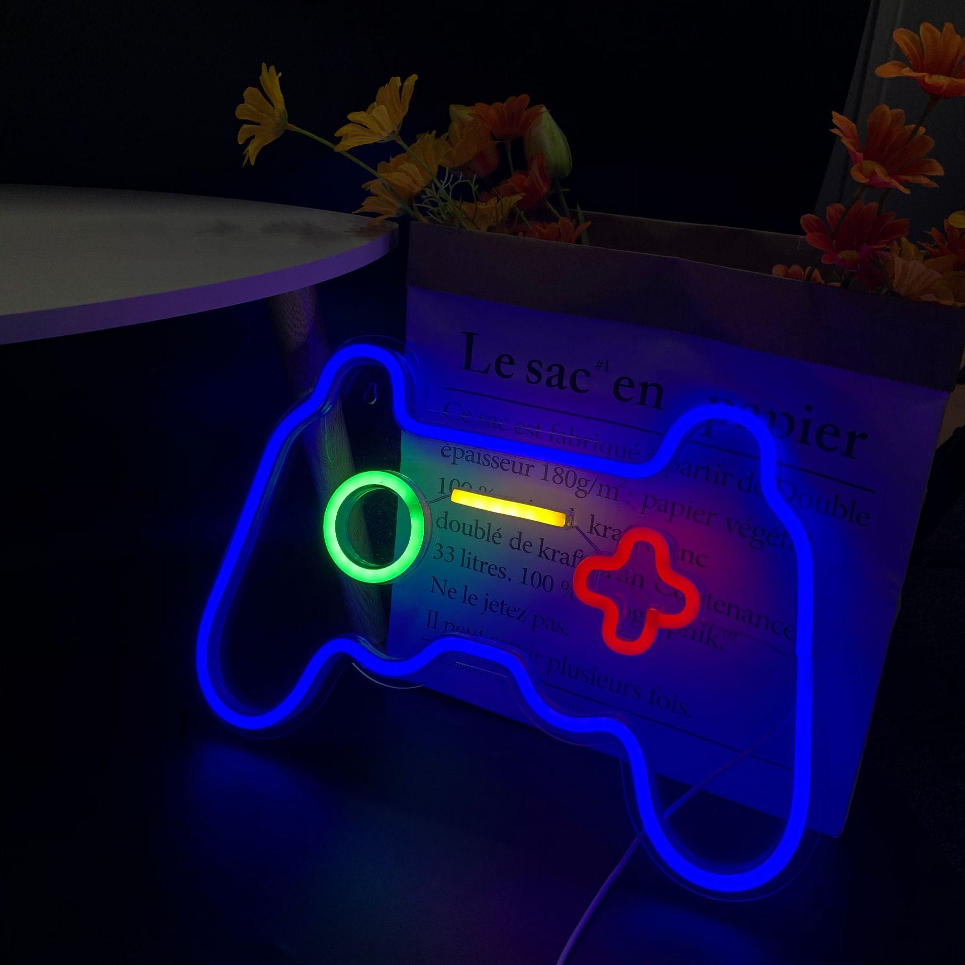 Gamepad Shape Led Neon Light Wall Gaming Room Decoration, Neon Light Sign  Gamer