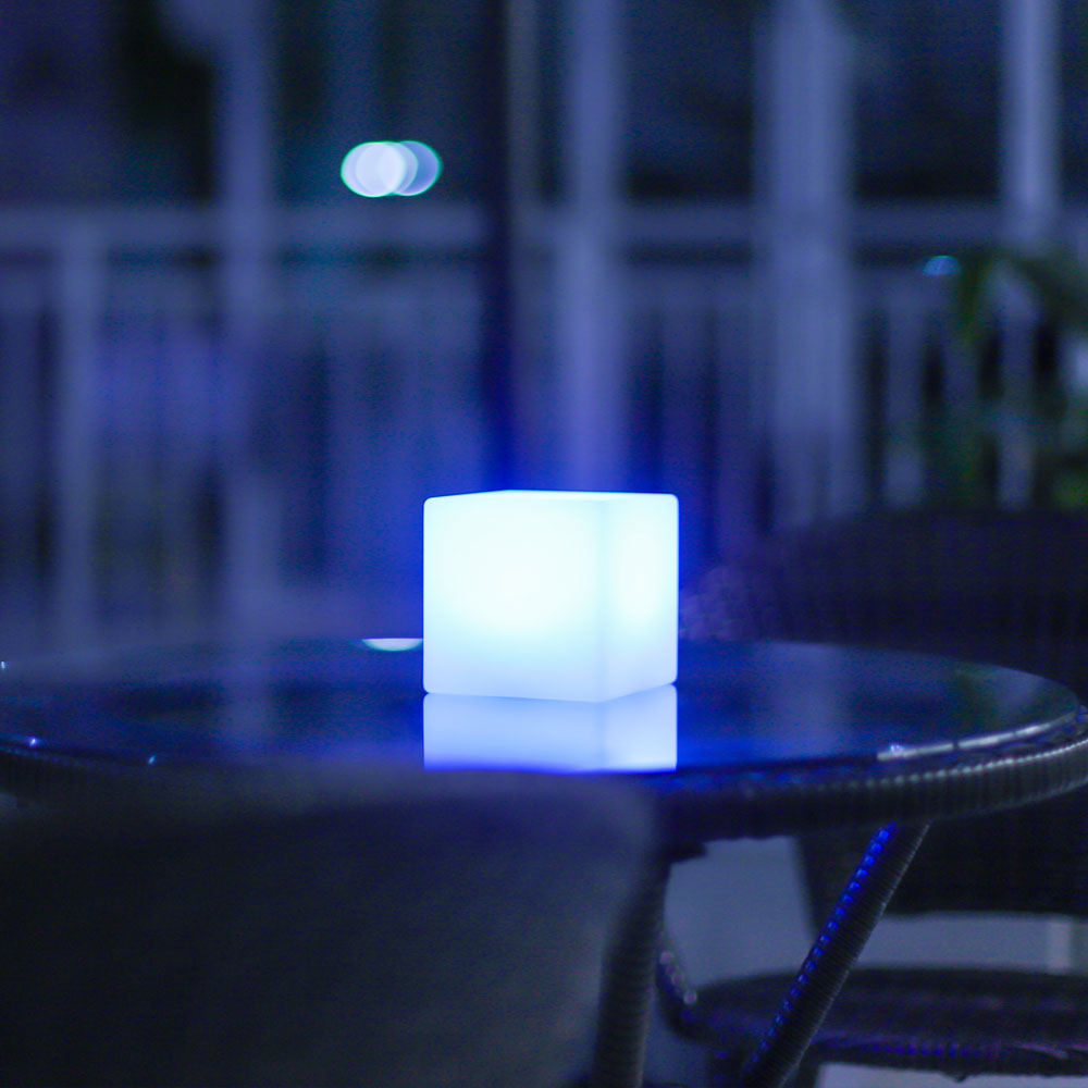 4 Multi-Color LED Cube Light shapelight for tablesetting Gaming setup –  LOFTEK