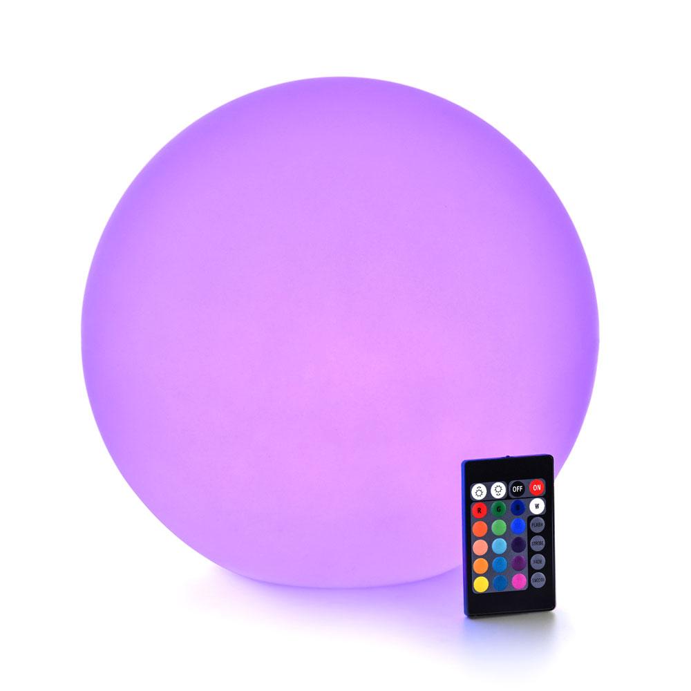 LOFTEK 6-inch RGB LED Light Ball – Remote Control, 16 Colors, IP68 Waterproof For Pool & Decor