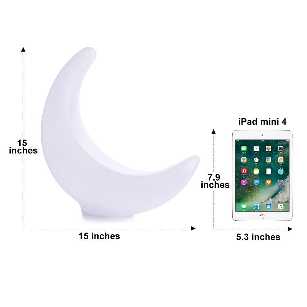 Crescent Led Light 15-inch LED Crescent Moon Shaped Light – LOFTEK