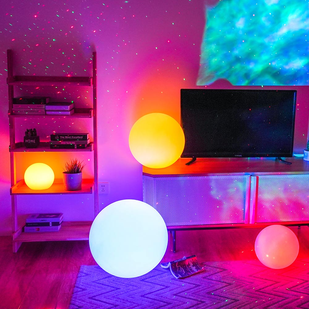 LOFTEK LED RGB Color Changing Globe Light for Garden, Pool, Home Decor